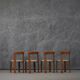 Vintage Hay Rey dining chairs by Bruno Rey for Kush Co, Switzerland 1970s set of 4