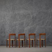 Vintage Hay Rey dining chairs by Bruno Rey for Kush Co, Switzerland 1970s set of 4