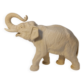 Grande céramique Art Déco Eléphant blanc Années 60