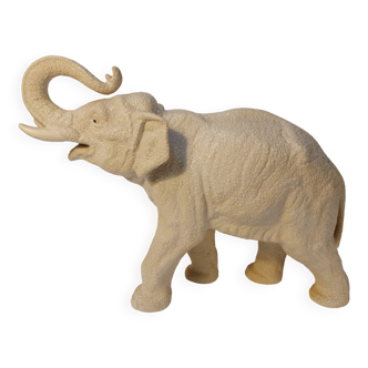 Large Art Deco ceramic white elephant from the 60s