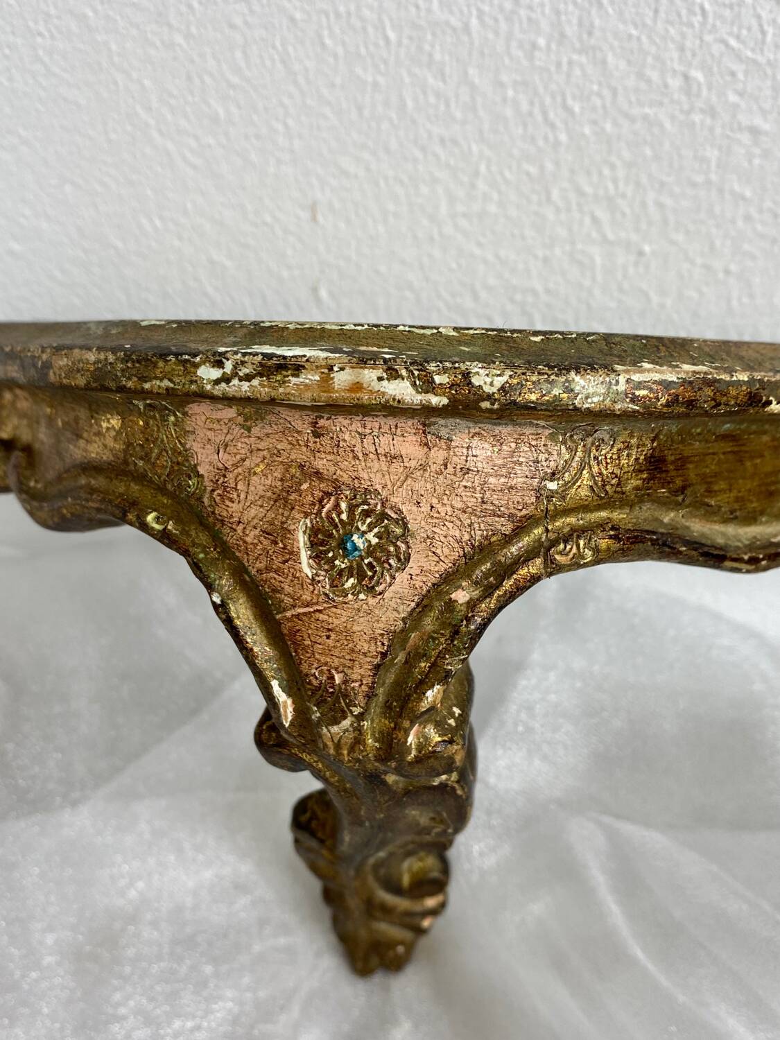 Small Florentine wall console