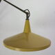 Yellow & grey Wim Rietveld 'Panama' wall lamp 4050 for Gispen 1955s Dutch design