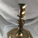 Candlestick 17th century in bronze and brass