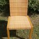 Chaise en bois et osier