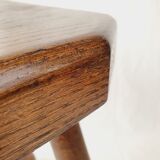 Solid oak stool