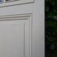 Porte ancienne de communication vitrée moulurée 218,5x83 15 petits carreaux