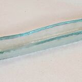 Elongated glass dish from the 70s Length 38 cm