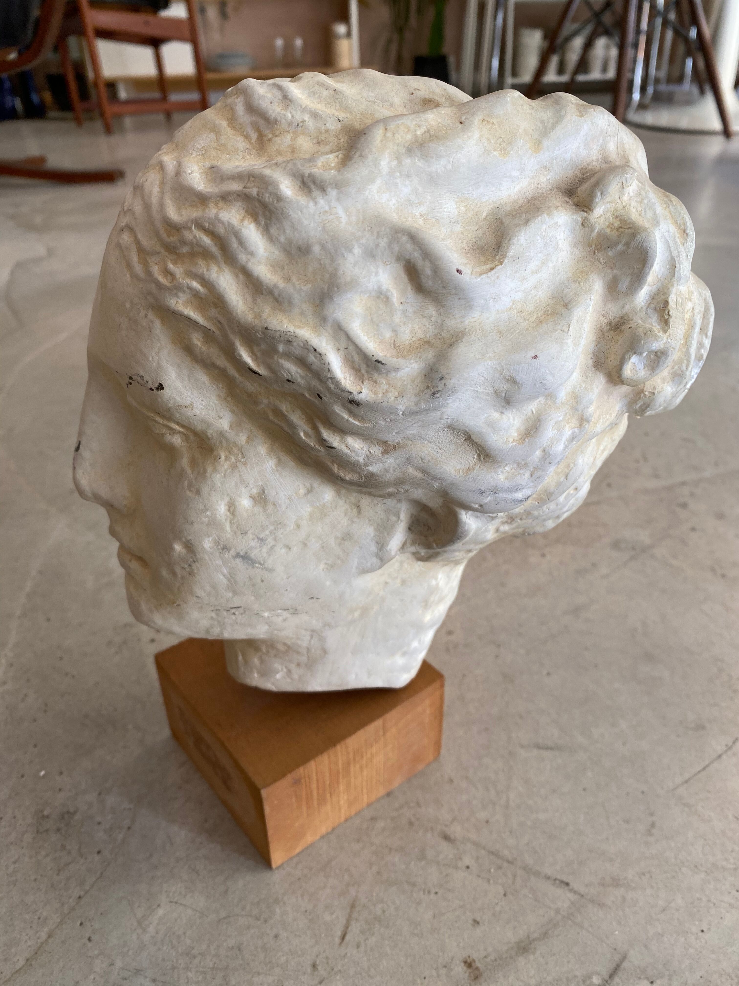 Antique plaster head