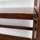 Pair of folding wooden bookcases, 4 shelves, 1950