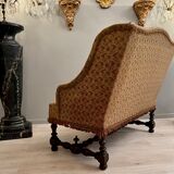Walnut bench of louis xiii xviith period