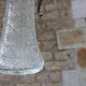 Antique pressed glass and silver-plated jug – Decorative wine pitcher H30 cm