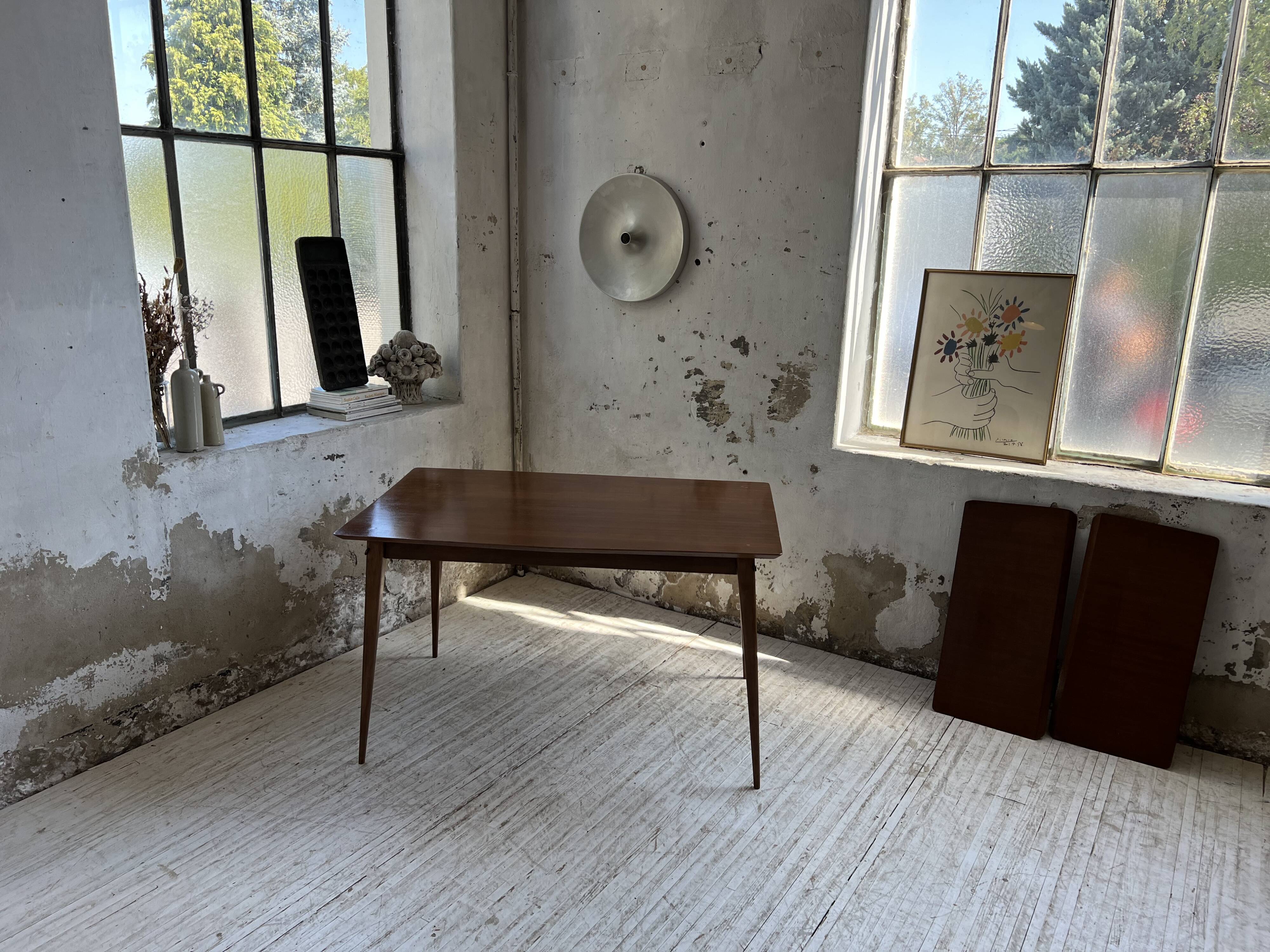 Vintage teak table with extensions, Denmark, 1960