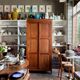 Dark wood sliding door wardrobe A. Lafond (Reims)