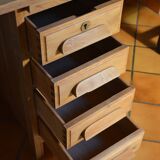 Small vintage oak administration desk