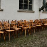 Série de 50 chaises  bistrot 1960
