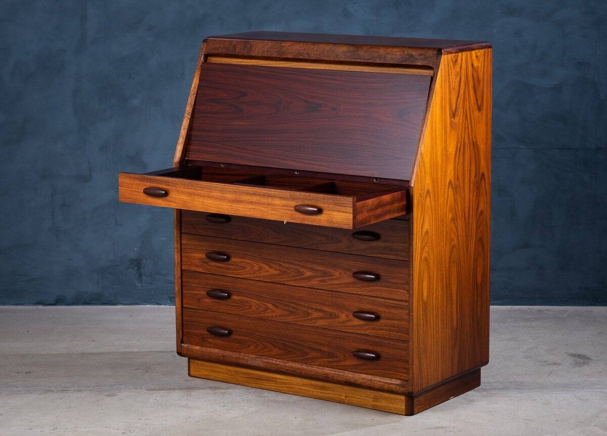 Rosewood Secretary by Dyrlund, Denmark, 1970s