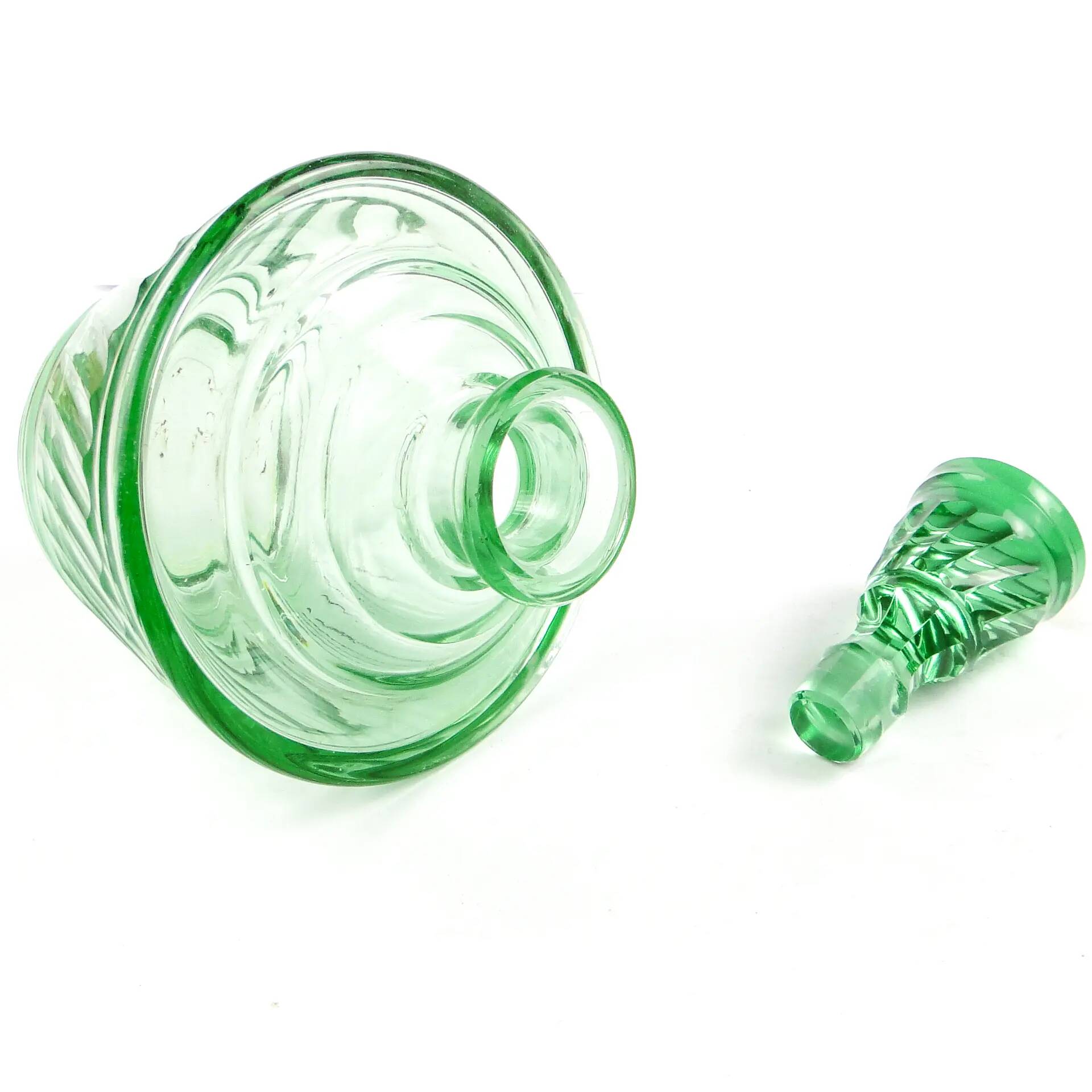 Carafe, Art Deco, crystal, Moser, Czechoslovakia, 1930s