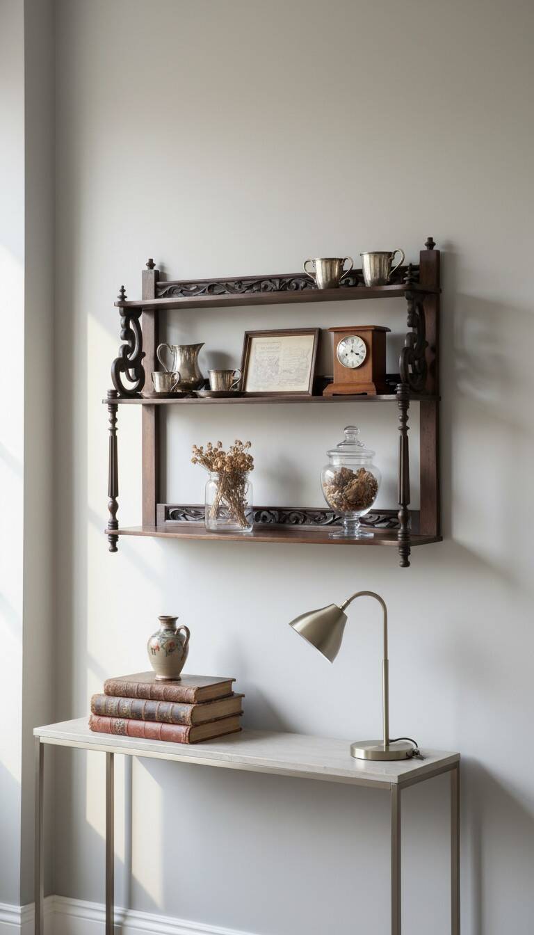 Mahogany shelf Napoleon III