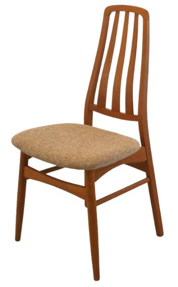 Set van 4 teak deense Vamdrup eetkamerstoelen 'Rudbol'