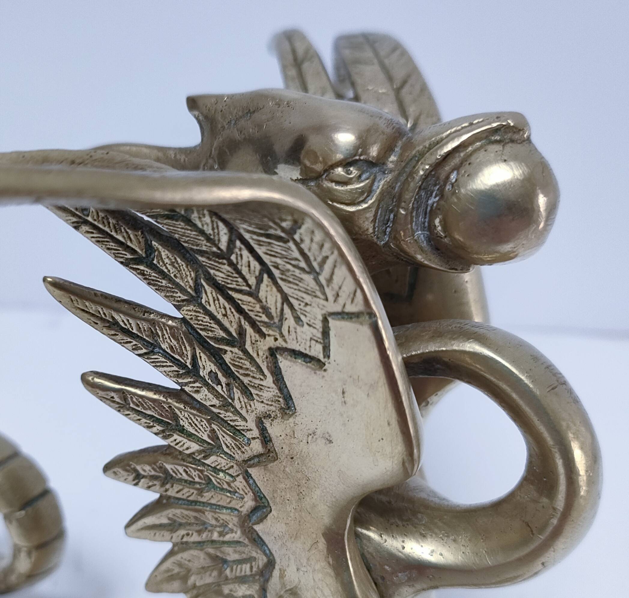 gold-plated chimera sculpture