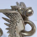 gold-plated chimera sculpture