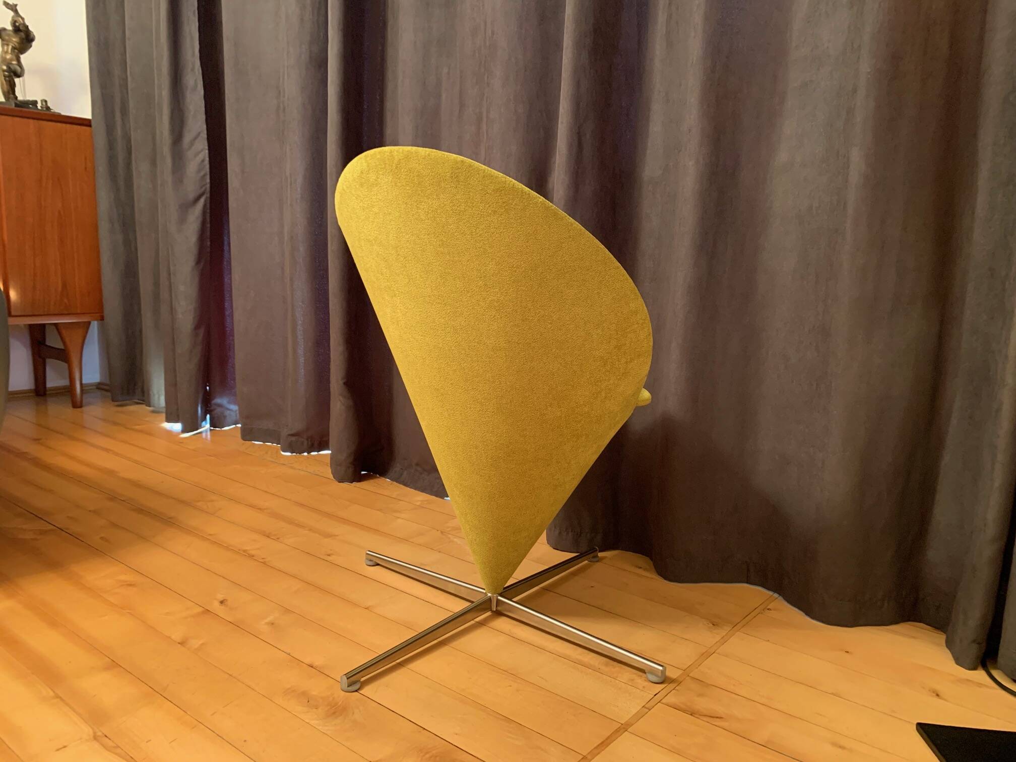 Cone chair, model K1, designed by Verner Panton, Plus-Linje, Denmark, 1950s