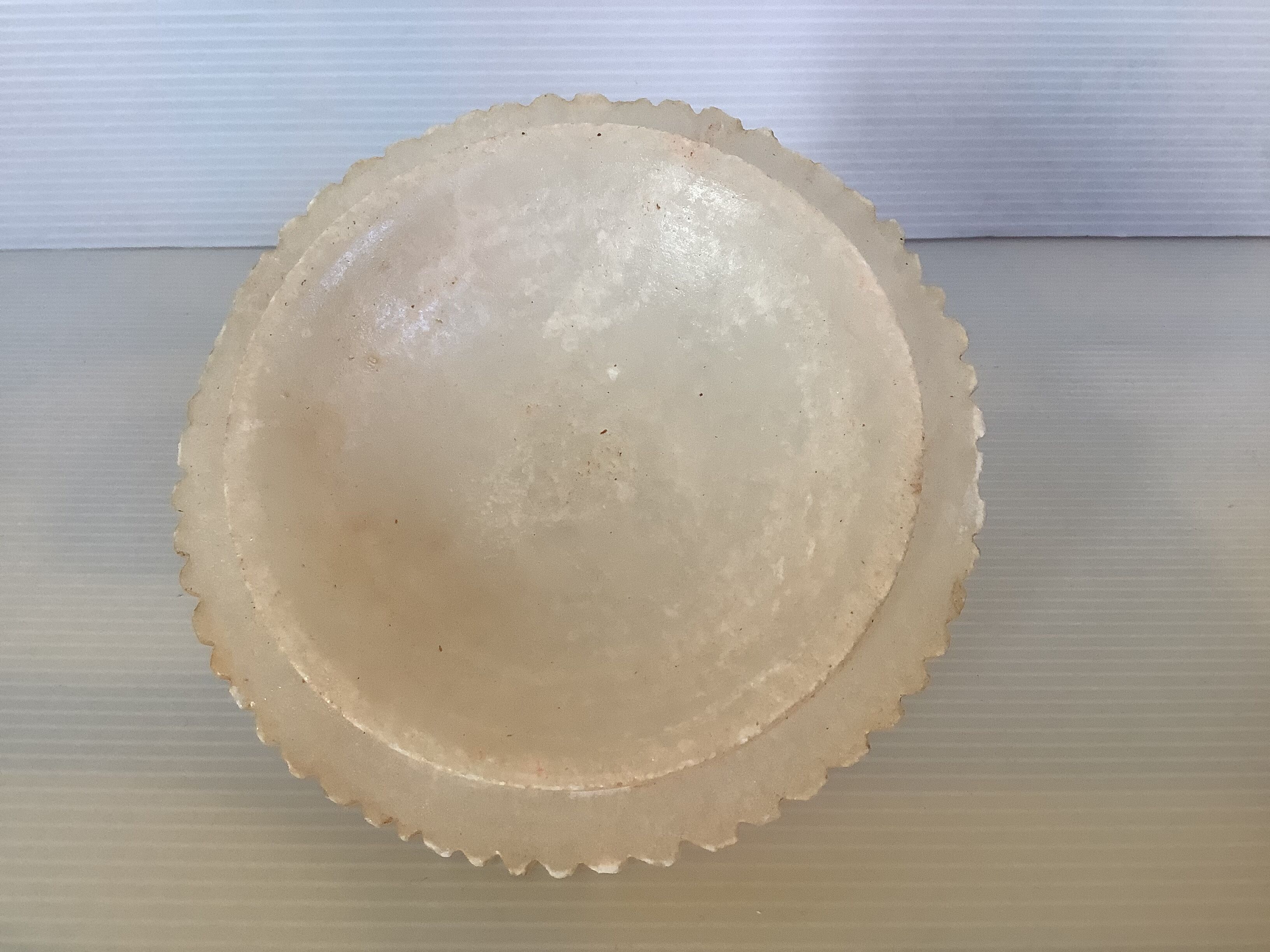 Alabaster box serrated edge