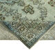 Tapis tissé à la main overdyed oriental années 1970 190 cm x 314 cm tapis bleu