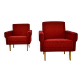 1950s pair of armchairs, Czechoslovakia
