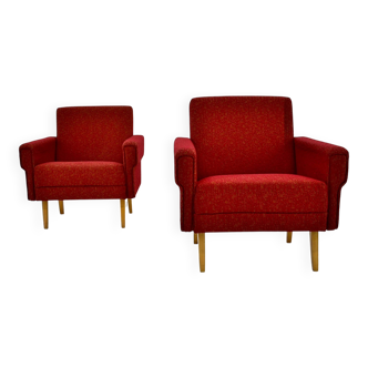 1950s pair of armchairs, Czechoslovakia