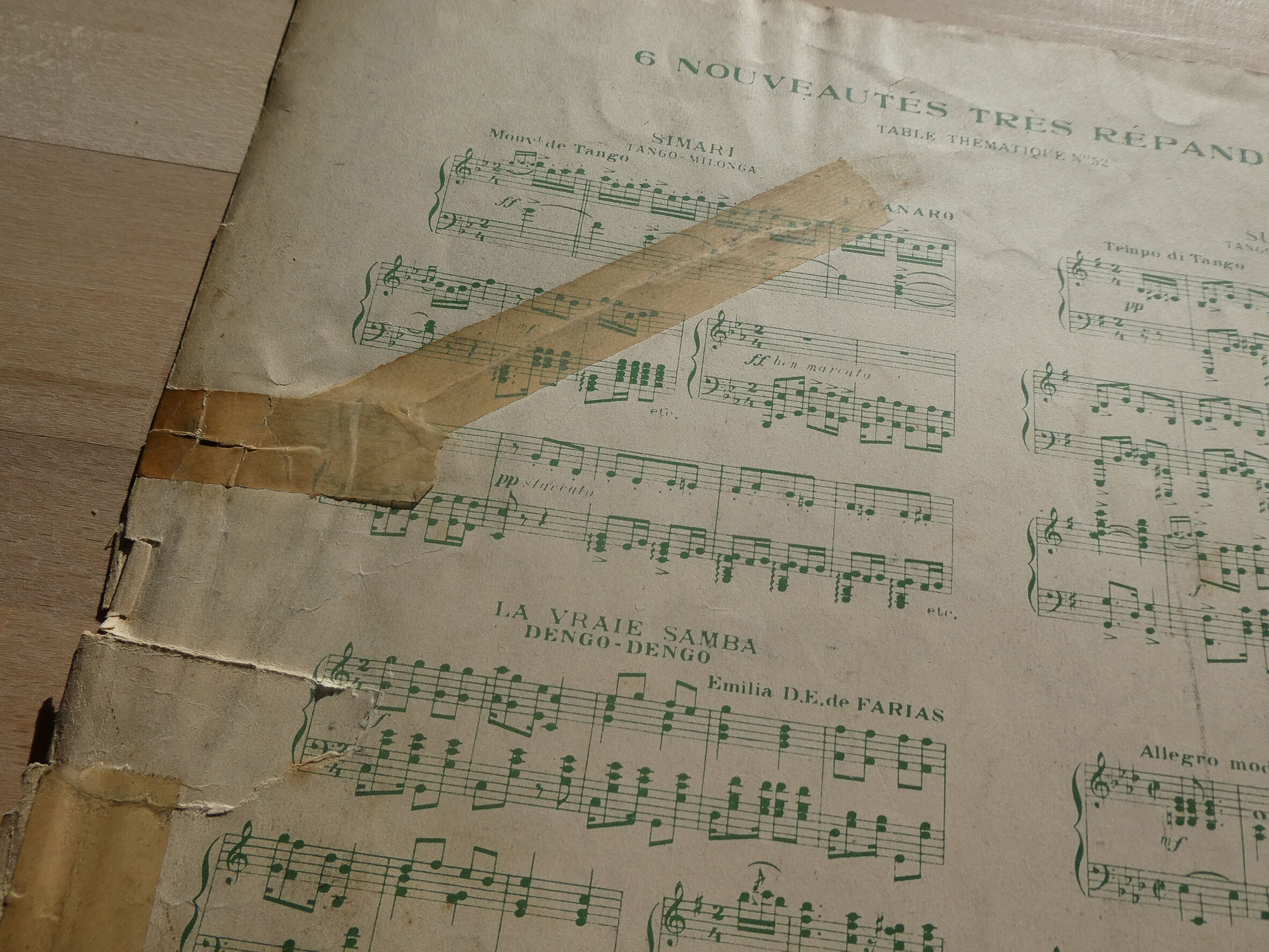 Old poster "Yes We have no bananas" - Ed. F. Salabert Paris