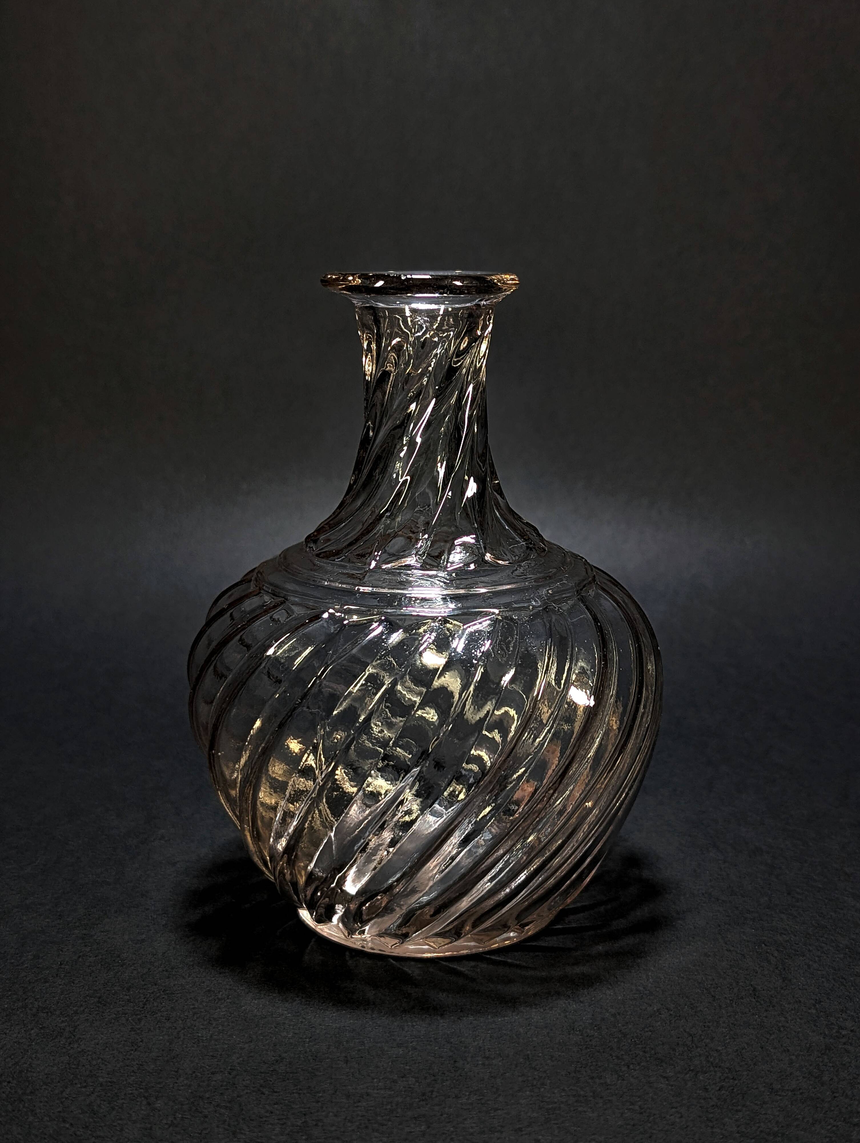 Vintage Swirl Glass Decanter
