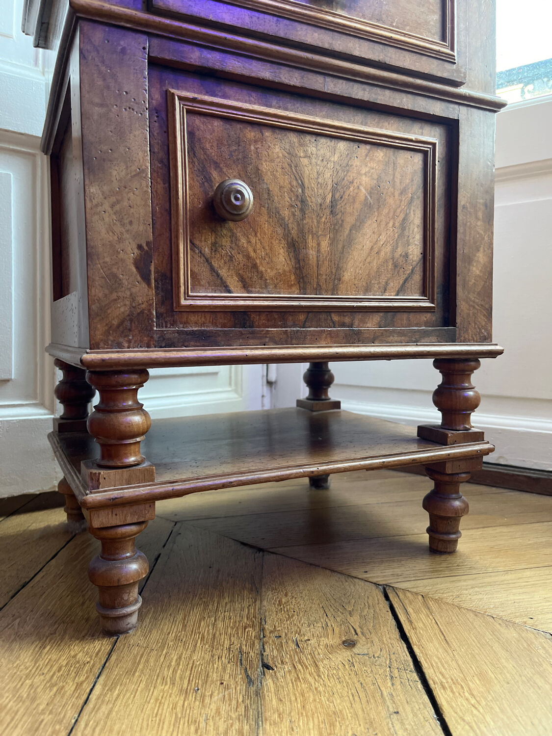 Bedside table and marble top