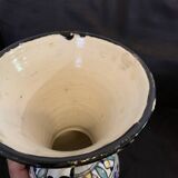 Vase Morocco amphora 28.5cm ceramic hand painted Moroccan art vintage old