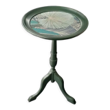 Vintage pedestal table restyled