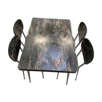 Formica table with chairs