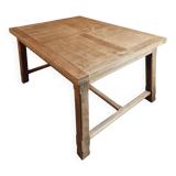 Grande table à manger ancienne en chêne – Extensible – France, années 1920