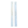 Pair of Louis XV pilasters in Carrara marble, 18th century