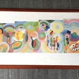 Lithograph by Sonia Delaunay, distant journeys