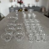 DAUM crystal glass set, KIM EPIS collection - 1950s