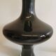 Large Danish glass vase in deep purple/black colour..