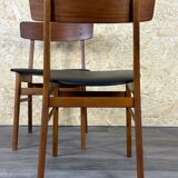 2x 60s 70s teak dining chair by Farstrup Møbler Made in Denmark
