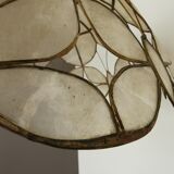 Mother-of-pearl "butterfly" hanging lamp