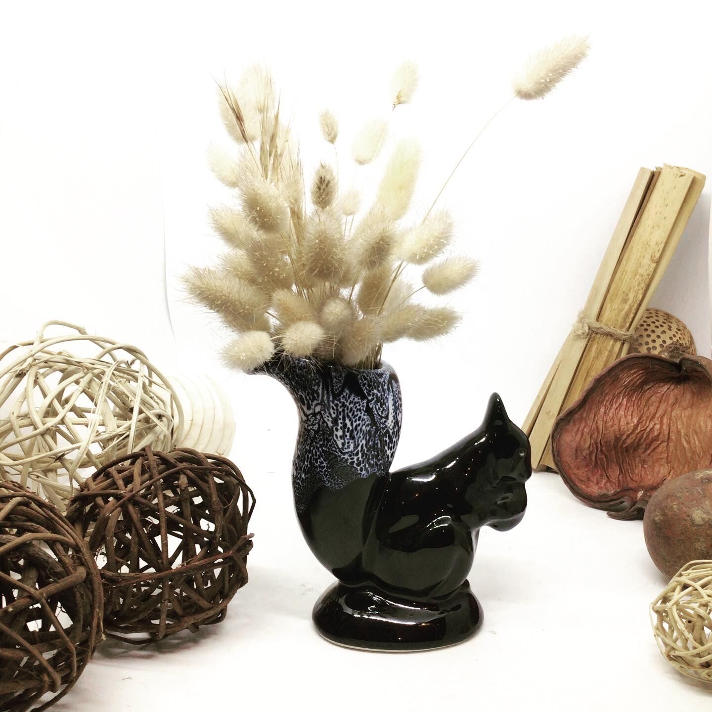 Vallauris squirrel vase