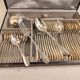 Cutlery set in silver plated metal, silver, 37 pieces.