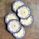 6 Sarreguemines earthenware dessert plates, “Sinceny” service circa 1900