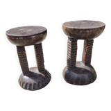 Bamileke african low stools