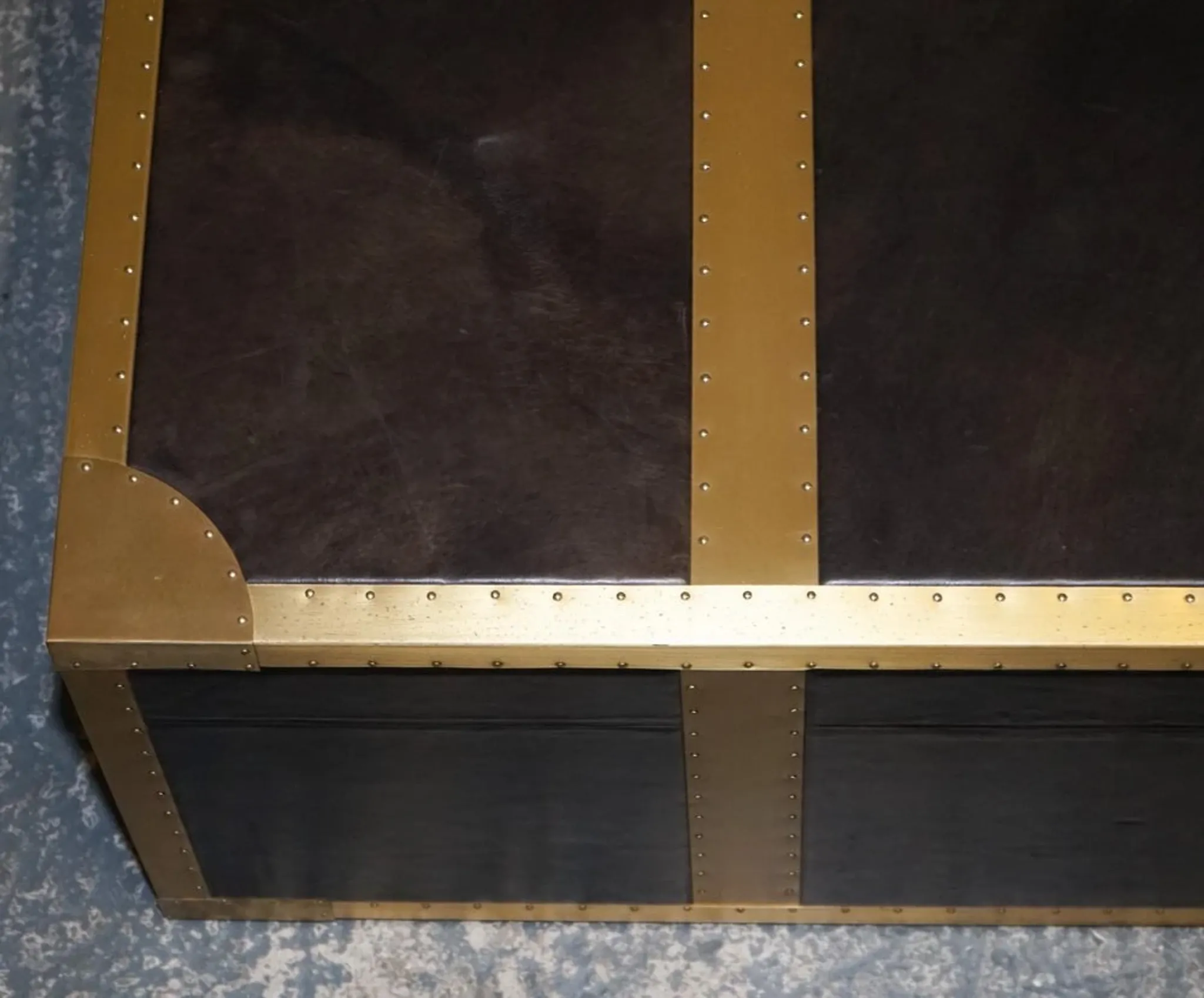 Cumberland Coffee Table with Red Velvet Lining by Timothy Oulton