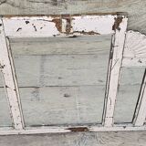 Old arched mirror in Burmese teak