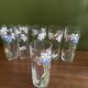 Set of carafe and 6 Legras glasses